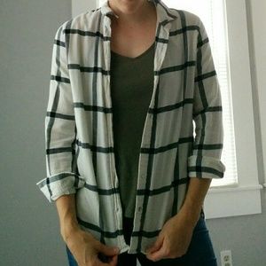 H&M Plaid Button-Down